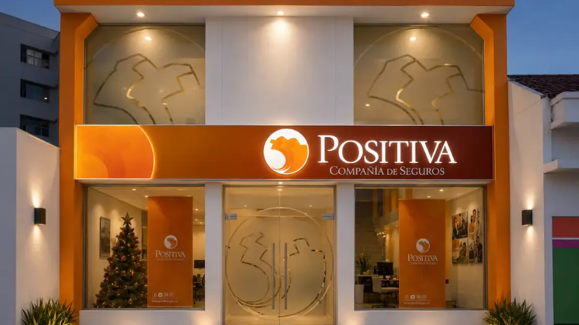 Fachada · vidrio y aluminio — Compañía de Seguros Positiva, Riohacha, La Guajira